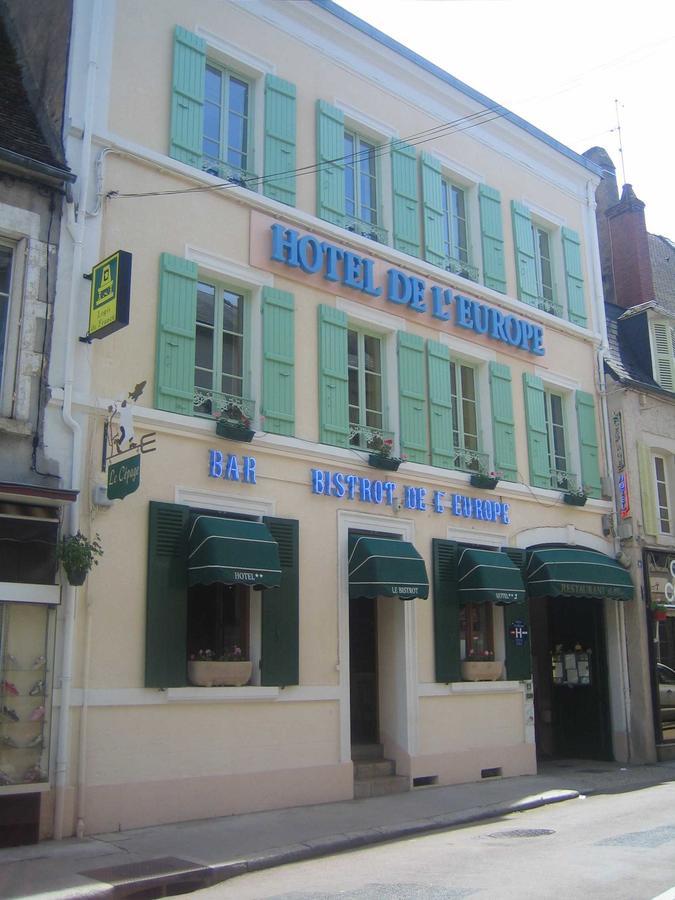 Logis De L'Europe Restaurant Le Cepage Hotel Corbigny Bagian luar foto